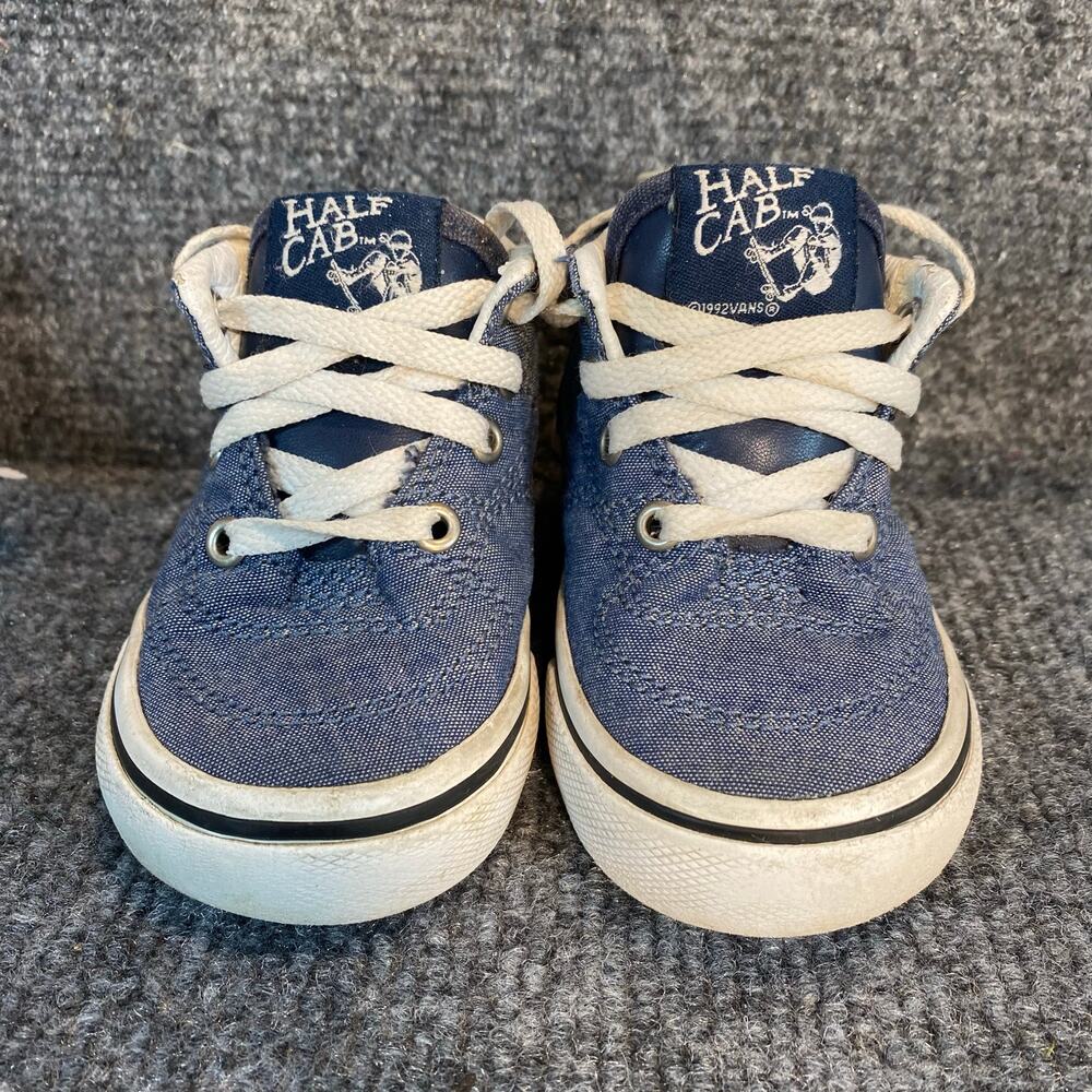 VANS Half Cab Toddler Size 4 Lace Up Athletic Sneakers Canvas Blue